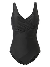 Women's Swimwear One Piece Monokini Bathing Suits Plus Size Swimsuit Tummy Control Push Up Slim for Big Busts Solid Color Black Plunge Bathing Suits Sports Fashion Classic / Strap / New / Padded Bras